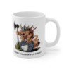 Mug Tasse Drôle Chat Viking – "À l’attaque ! Pour la gloire et les croquettes !" – Humour & Guerrier Nordique