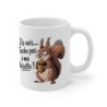 Mug Tasse Drôle J’te vois… Touche pas à ma noisette !" – Écureuil Rigolo & Humour Décalé