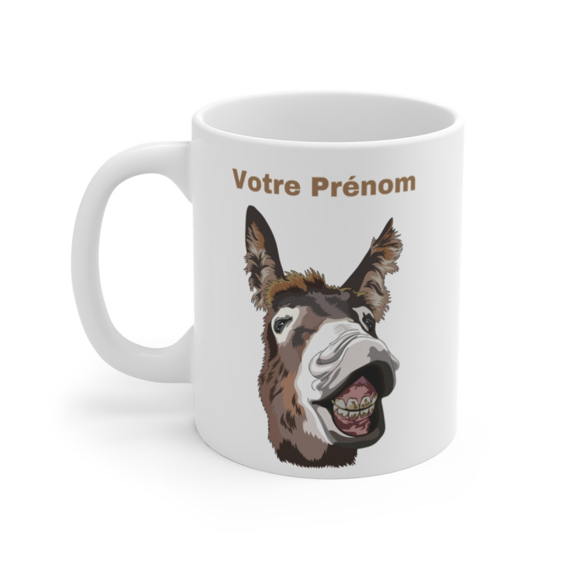 Mug Tasse Personnalisable Ane Rigolo - Tasse Humour avec Prénom - Cadeau  Humour Fun & Drôle 325ml