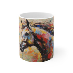 Mug Tasse Cheval Peinture -...