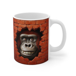 Mug Gorille - Tasse Singe Drôle 325ml - Idée Cadeau Fun & Humour  pour Amateurs d’Animaux