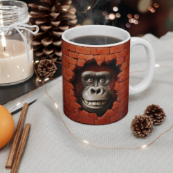 Mug Gorille - Tasse Singe Drôle 325ml - Idée Cadeau Fun & Humour  pour Amateurs d’Animaux