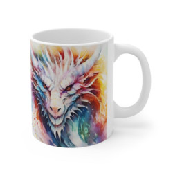 Mug Dragon Épique - Peinture Aquarelle Fantastique - Tasse Fantasy et Magie - Cadeau Geek & Mythologie