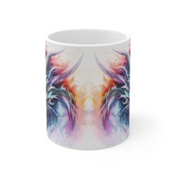 Mug Dragon Mystique - Aquarelle Éblouissante - Design Fantastique et Magique - Cadeau Geek & Fantasy