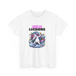 T Shirt Licorne Dab – Style Fun et Magique – Impression Premium – Coton Confortable – Tailles S à 3XL