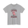 T Shirt Humour – J’ai un Caractère de Cochon, mais Tout le Monde M’adore – Cadeau Drôle Rigolo  – Coton Premium