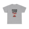 T shirt Humour "Chaud Lapin" – Unisexe – 100% Coton – Blanc & Gris Tee Shirt