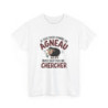 T shirt Humour  Animal Drôle Doux comme un Agneau – Unisexe – Blanc & Gris Tee Shirt