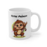 Mug Personnalisable Singe Mignon - Tasse Céramique 325ml - Cadeau Amusant