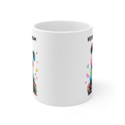 Mug Panda Aquarelle Personnalisable Personnalisé - Tasse Céramique 325ml - Design Coloré et Unique