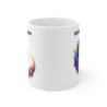 Mug Chat Aquarelle Personnalisable Personnalisable Prénom - Tasse Céramique 325ml - Design Coloré et Artistique