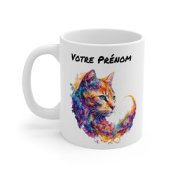 Mug Chat Aquarelle...