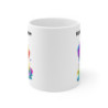 Tasse Personnalisé Prénom Chien Arc-en-Ciel - Mug Personnalisable - Idée Cadeau Design Aquarelle Coloré