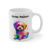 Tasse Personnalisé Prénom Chien Arc-en-Ciel - Mug Personnalisable - Idée Cadeau Design Aquarelle Coloré
