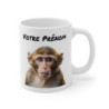 Mug Personnalisable Singe Drôle – Cadeau Original Personnalisé et Humour avec Prénom – Tasse Céramique Unique