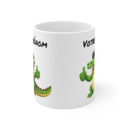 Mug Personnalisable Crocodile Cool – Cadeau Drôle et Unique avec Prénom – Tasse Céramique Originale