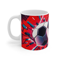 Mug Tasse Football – Design Dynamique Ballon de Foot – Idée Cadeau Sportif Original pour enfants et adultes