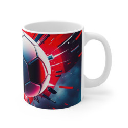 Mug Tasse Football – Design Dynamique Ballon de Foot – Idée Cadeau Sportif Original pour enfants et adultes