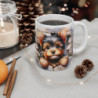 Mug Yorkshire Effet 3D - Tasse Chien Trompe-l’Œil Mur Cassé idée cadeau pour enfants et adultes