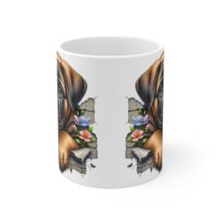 Mug Boxer Effet 3D - Tasse Chien Mur Cassé - Idée Cadeau Amoureux des Chiens -  - Accessoire Cuisine Déco Animaux