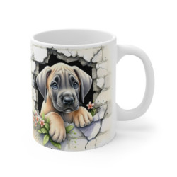 Mug Tasse Dogue Allemand Effet 3D  - Cadeau Original Amoureux des Chiens - Accessoire Cuisine Déco Animaux