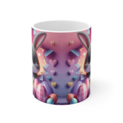 Mug Lapin de Pâques Effet 3D Cadeau Original Fête de Pâques - Tasse Céramique Café Thé  - Accessoire Cuisine