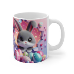Mug Lapin de Pâques Effet 3D Cadeau Original Fête de Pâques - Tasse Céramique Café Thé  - Accessoire Cuisine