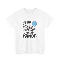 T-shirt Panda Mignon Homme...