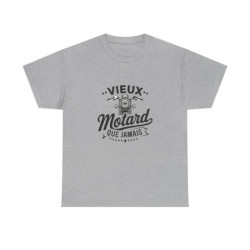 T-shirt Vieux Motard Que Jamais Homme et Femme - Cadeau Humour Motard Vintage - Tee-Shirt Moto Biker Passion