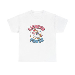 T-shirt Licorne Femme - Licorne Power - Cadeau Licorne, Magique et Fantaisie tee shirt