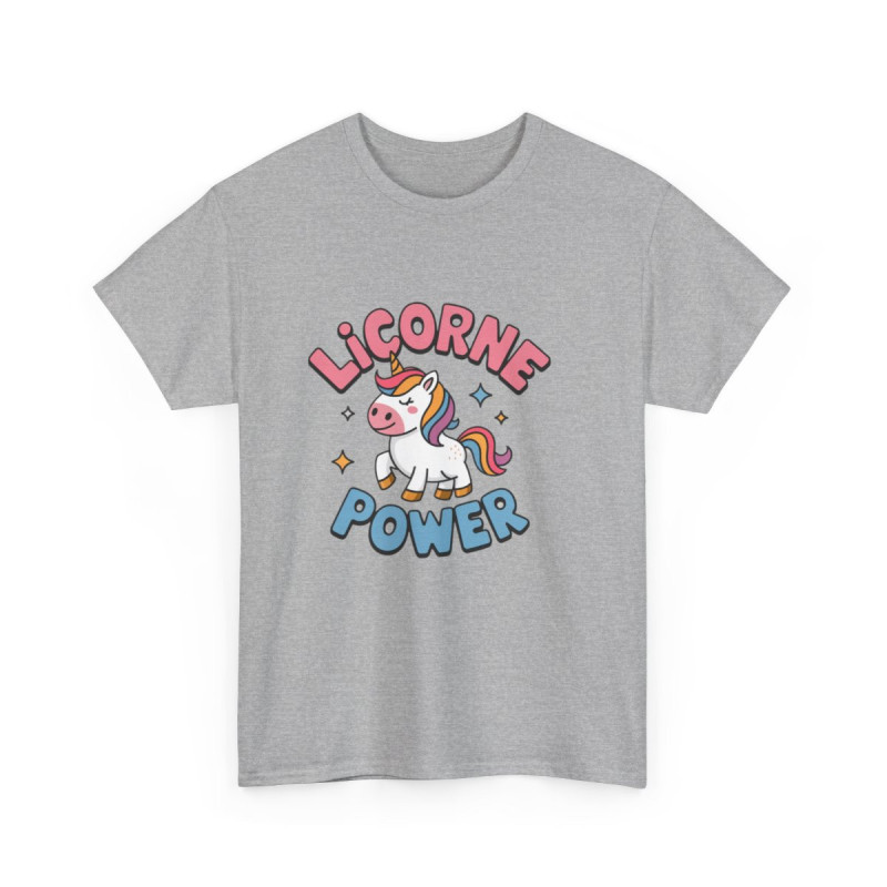 T-shirt Licorne Femme - Licorne Power - Cadeau Licorne, Magique et Fantaisie tee shirt