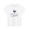 T-shirt Humour Français "Râleur à la Française" -  Tricolore - Cadeau Original Homme et Femme