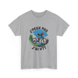 T-shirt "Je Peux Pas J'ai VTT" - Passion Vélo Tout Terrain - Homme et Femme tee shirt
