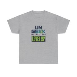 T-shirt "Un Geek Ne Vieillit Pas, Level Up" - Cadeau Gamer - Homme et Femme tee shirt