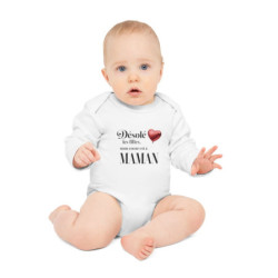 Body Bébé Désolé les filles, mon cœur est à maman - 100% Coton - Cadeau Drôle Naissance Garçon - Blanc - 0-18 Mois