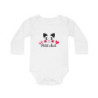 Body Bébé "Petit Chat" - 100% Coton - Cadeau Naissance Fille ou Garçon - Blanc - 0 à 18 Mois