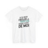 T shirt– "Si tu veux frôler la perfection, passe à côté de moi" – Blanc ou Gris – Tailles S à 3XL tee shirt humour