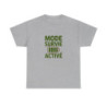 T-shirt Homme Femme Mode Survie Activé  Tee Shirt Drôle Humour Fatigue Quotidienne  Blanc ou Gris S à 3XL  Idée Cadeau Originale