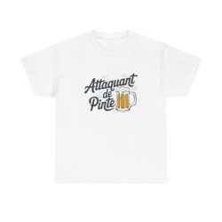 T shirt Humour Bière Attaquant de Pinte  Cadeau Soirée Apéro Brasseur  Tee Shirt  Homme Femme