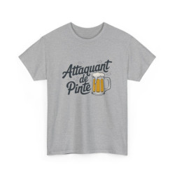 T shirt Humour Bière Attaquant de Pinte  Cadeau Soirée Apéro Brasseur  Tee Shirt  Homme Femme