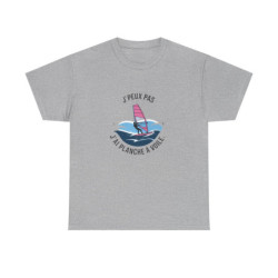 T shirt humour planche à voile J’peux pas j’ai planche à voile Cadeau passion windsurf sport de glisse mer, été Tee shirt