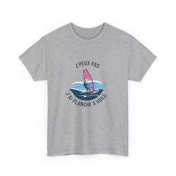T shirt humour planche à voile J’peux pas j’ai planche à voile Cadeau passion windsurf sport de glisse mer, été Tee shirt