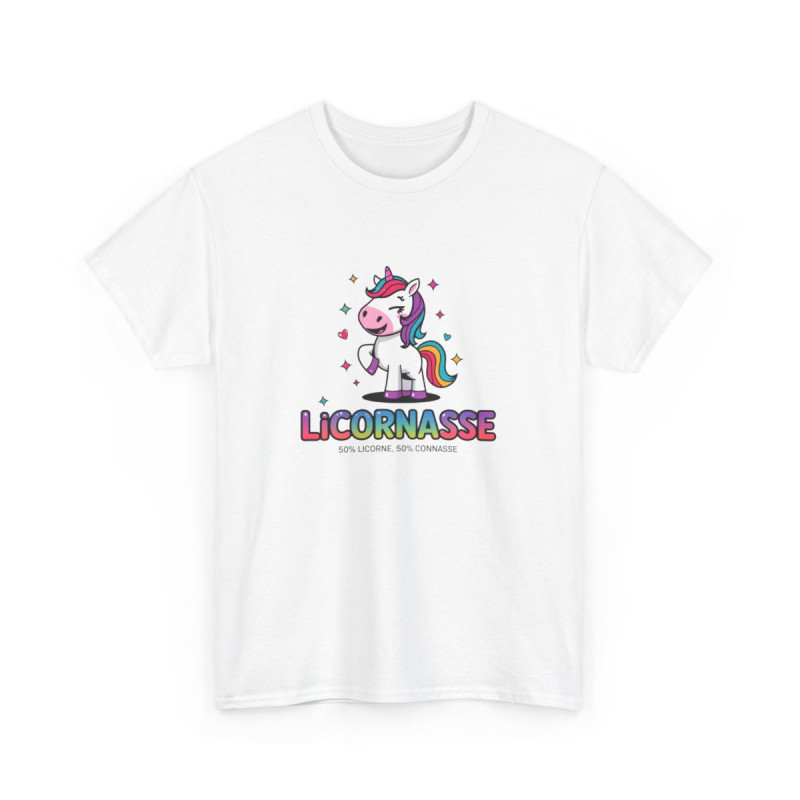 T shirt licorne femme drôle Licorne arc-en-ciel avec caractère  Tee shirt humoristique original  Cadeau fille, ado ou adulte
