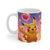 Mug Pikachu  – Cœurs, Éclairs et Énergie Positive – Cadeau Geek, Otaku, Fan de Pokémon – 330ml Céramique