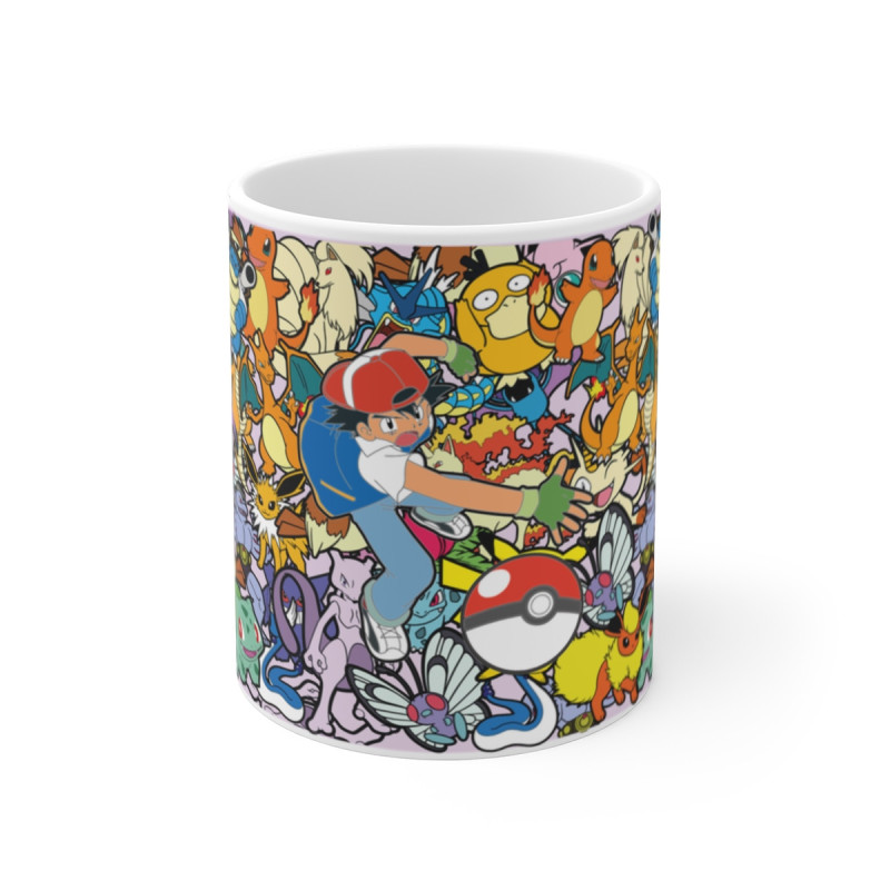 Mug Pokémon Sacha 151  Univers rétro gaming Cadeau geek, enfant, nostalgie années 90