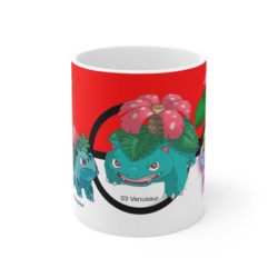 Mug Pokémon Florizarre évolution 151 – Cadeau nostalgie jeux vidéo et dessins animés cultes