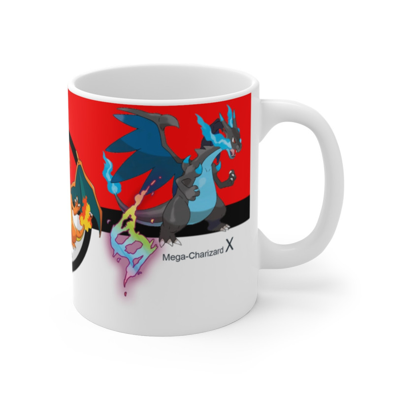Mug Dracaufeu 151– Cadeau Geek, Univers Animé Rétro, Monstre à Collectionner