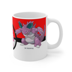Mug Tasse Pokémon Évolution Puissante – Nidoran♂, Nidorino & Nidoking