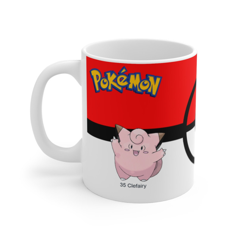 Mug Tasse Pokémon Mélodelfe mélofée Duo Étoilé – Créatures Féeriques Rose Clair