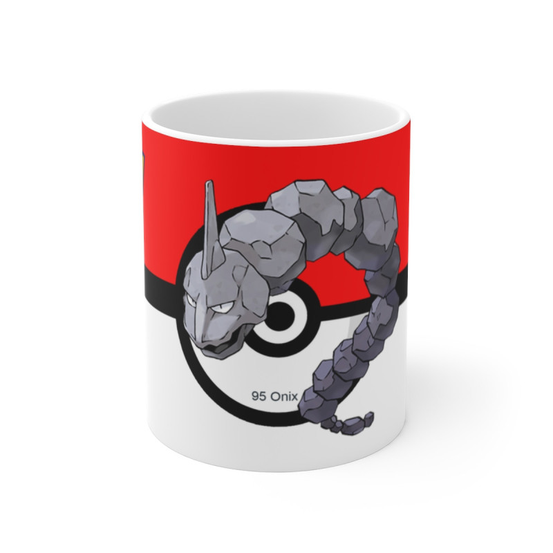 Mug Tasse Onix Pokémon – Force brute et café serré 🪨☕